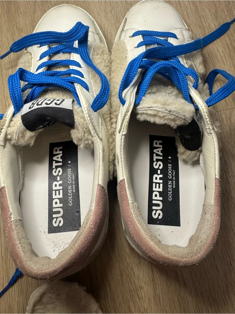 Golden Goose Superstar Shearling Low Top Sneakers size 38